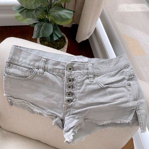 Grey jean free people shorts